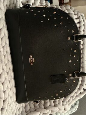 Coach bag Black Silver Star & Stud Accents